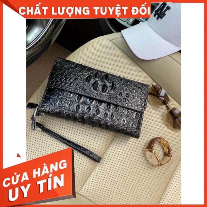 Túi Cầm Tay Da Thật