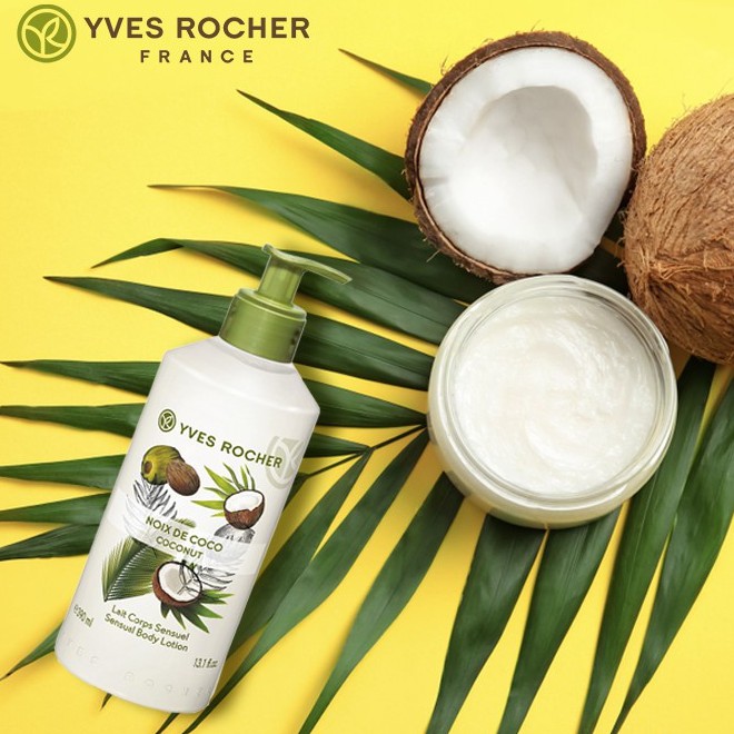 Sữa Dưỡng Thể Hương Dừa Yves Rocher Noix Coco Coconut Lait Corps Sensuel Body Lotion 390ml