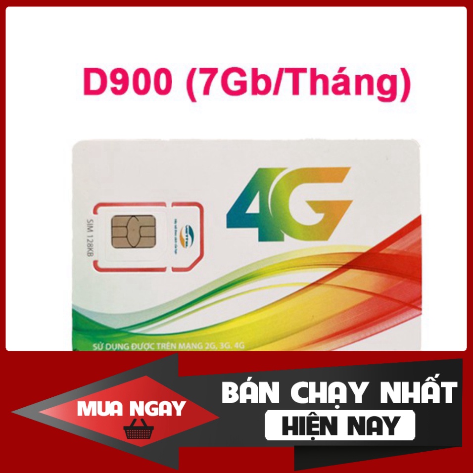 NGÀY KHUYẾN MÃI SIM 4G viettel D900 TẶNG 7GB/THÁNG d500 tặng 4gb/tháng mua 1 lần lướt web cả năm ....