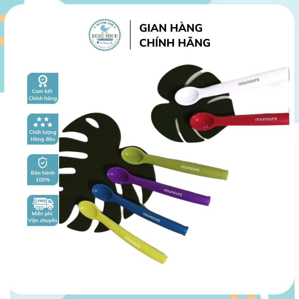 THÌA/MUỖNG ĂN DẶM SILICON NOUNOURS NỘI ĐỊA HÀN