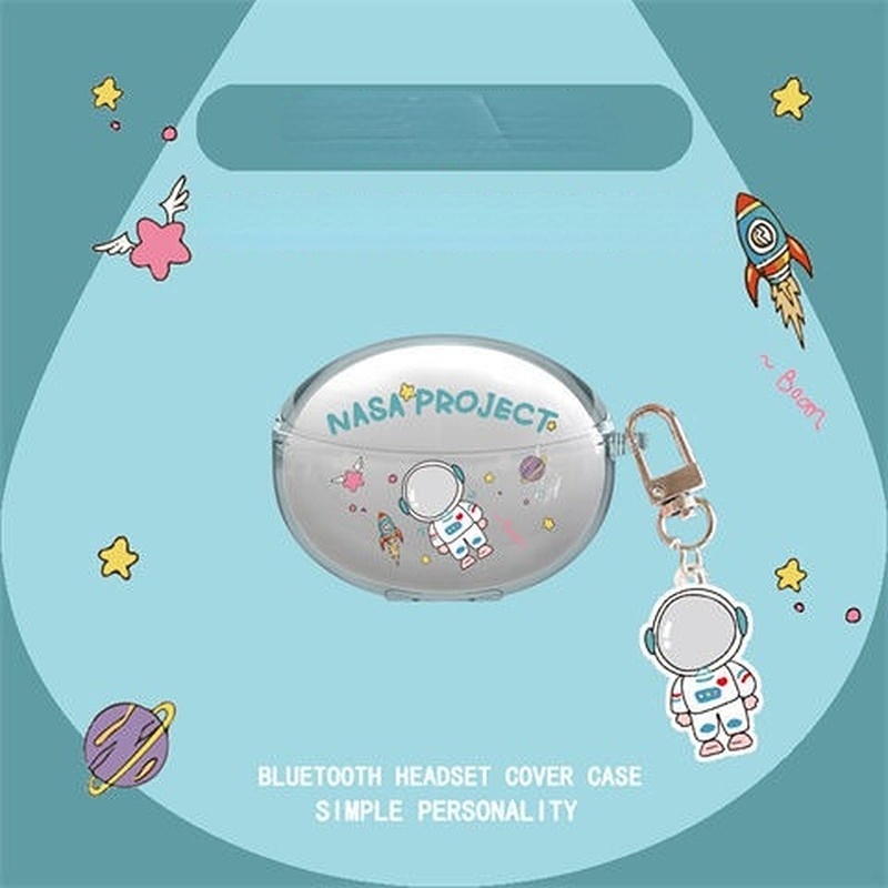 Hàng Sẵn Sàng! Vỏ Bảo Vệ Hộp Sạc Tai Nghe OPPO Enco Air 2 Pro Mềm Họa Tiết Hoạt Hình Pikachu & Thỏ Tím