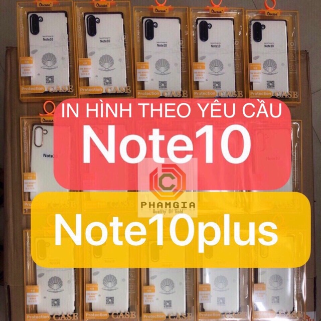 Ốp lưng Samsung galaxy note 10 plus / note 10 in hình theo yêu cầu