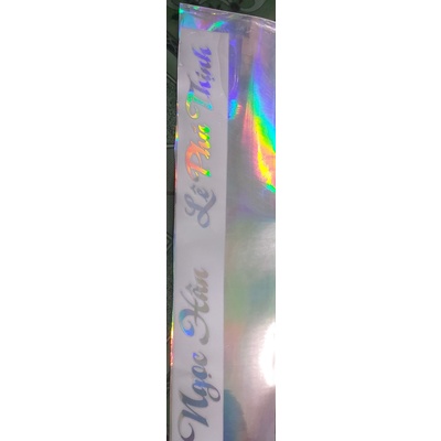 Tem chữ 7 màu cắt theo tên 1 cặp 30k