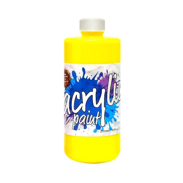 Chai Màu Vẽ Acrylic-300Ml - Màu Vàng - COLORMATE CO., LTD