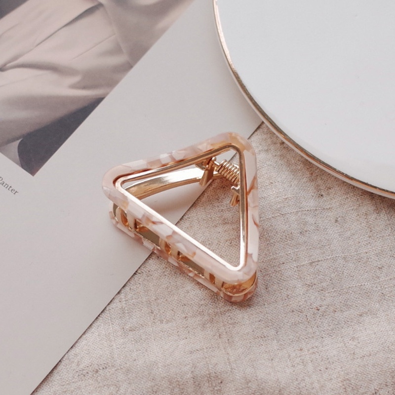 Flgo Kẹp Tóc Đuôi Ngựa Hình Tam Giác Khoét Lỗ Rỗng Thời Trang Cho Nữ