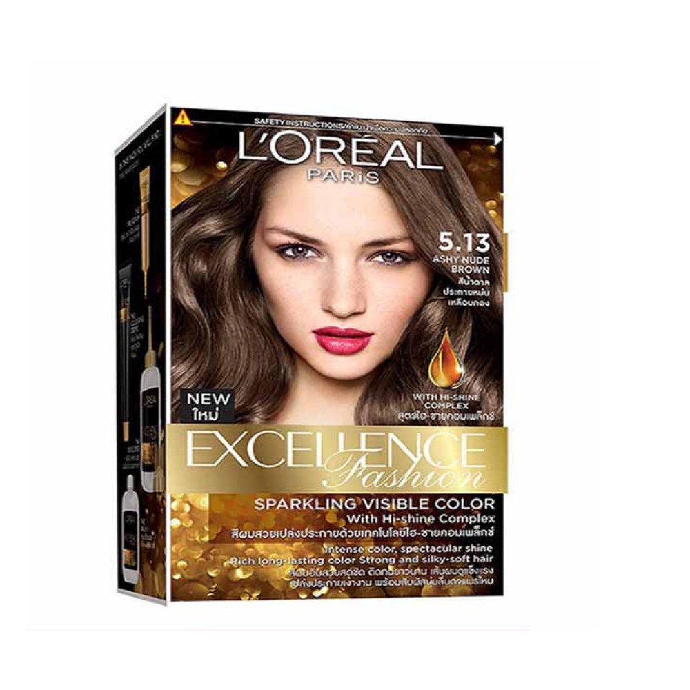 Kem nhuộm dưỡng tóc L'Oreal Paris Excellence Fashion #5.13 Nâu Ánh Tro (172ml)