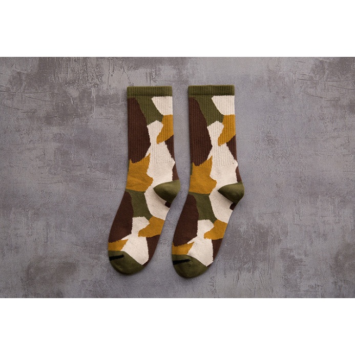 Vớ cổ cao Unisex phong cách ngụy trang, thể thao, đường phố, năng động.