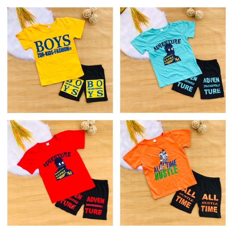 🦜 Bộ cotton đùi bé trai từ 18-40kg