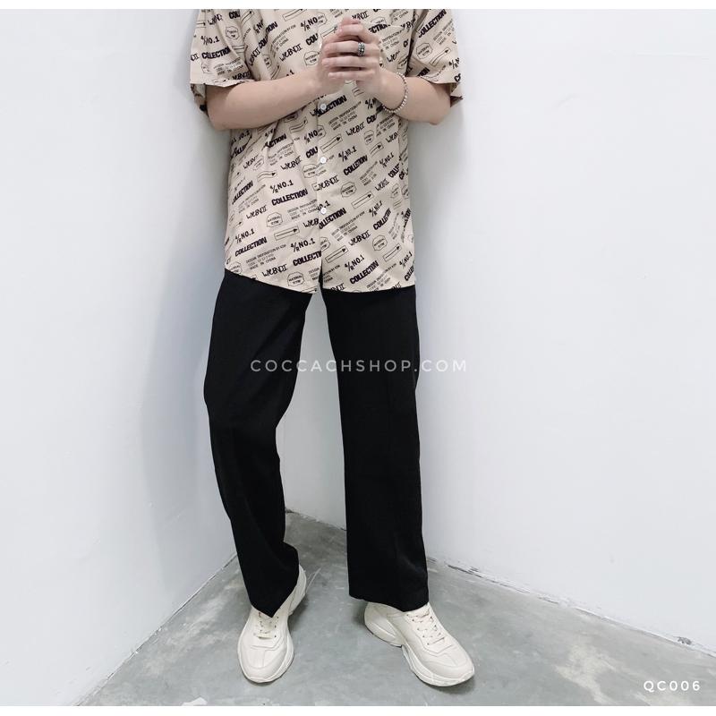 Quần vải xuông gân Qc006