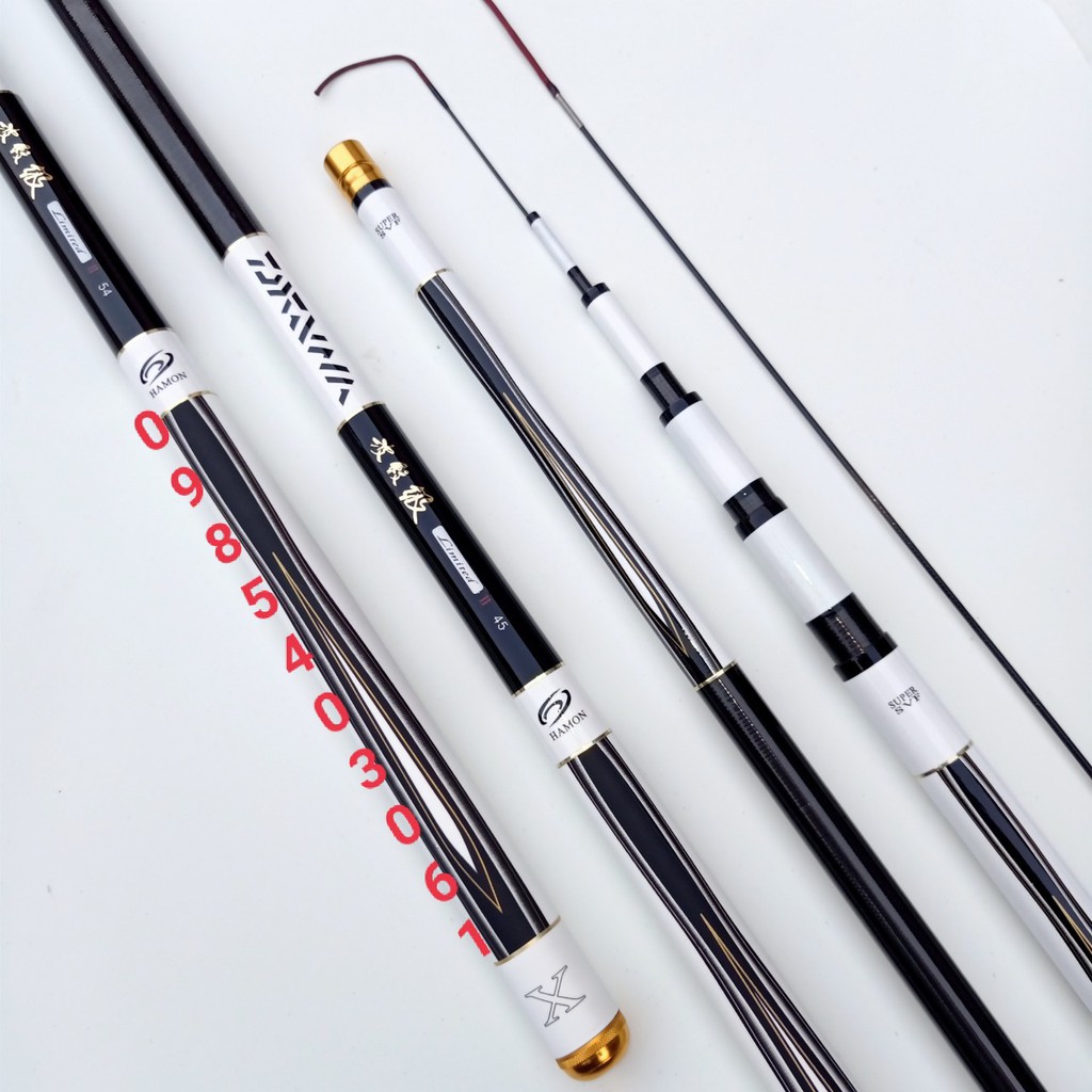 Cần 6H Daiwa Hamon, Tặng đọt phụ cho các size 3m6, 4m5, 5m4, 6m3