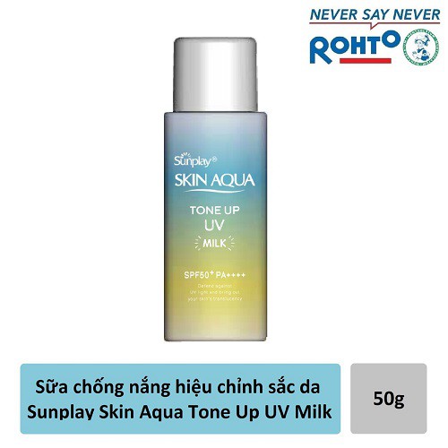 Sữa chống nắng kiềm dầu nâng tông Sunplay Skin Aqua Tone Up UV Milk 50g