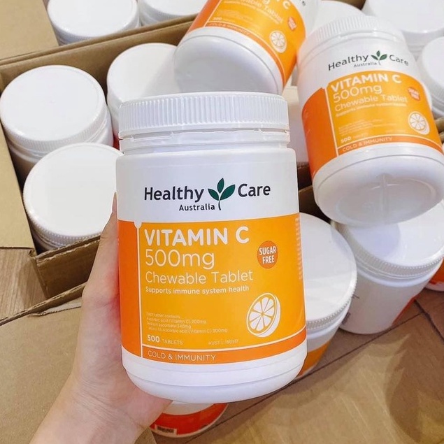 Viên Vitamin C Healthycare Úc 500mg - Bổ Sung Vitamin C Tăng Sức Đề Kháng Cho Cả Gia Đình (500 viên)