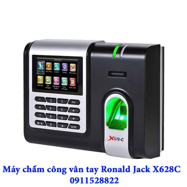 Máy chấm công vân tay  Ronald jack X628C - Hàng Nhập Khẩu Chính Hãng