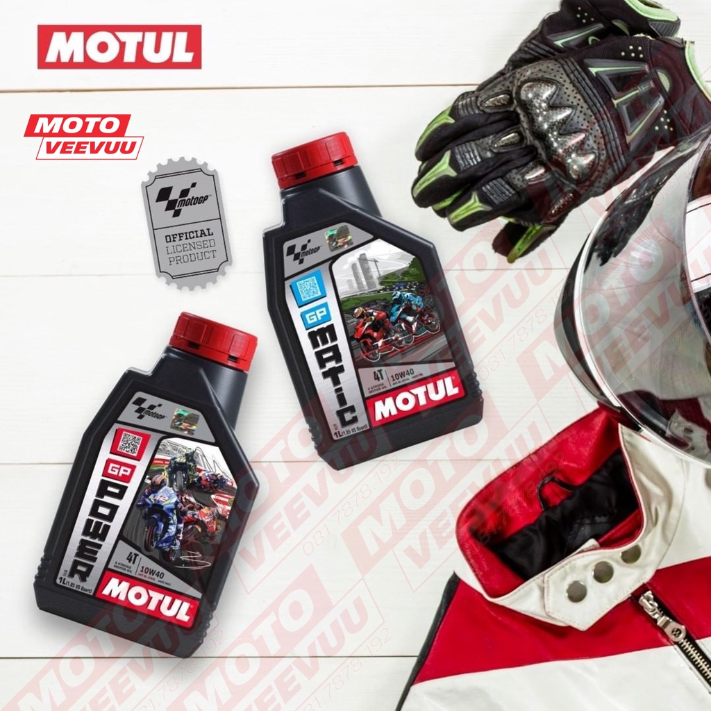 Dầu nhớt xe số Motul GP Power 4T 10W40 SL MA2 800ml &amp; 1 Lít Gốc Khoáng