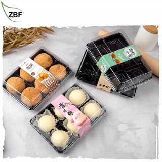 Set 10 hộp nhựa ht530 đựng 6 bánh trung thu loại 50-75g