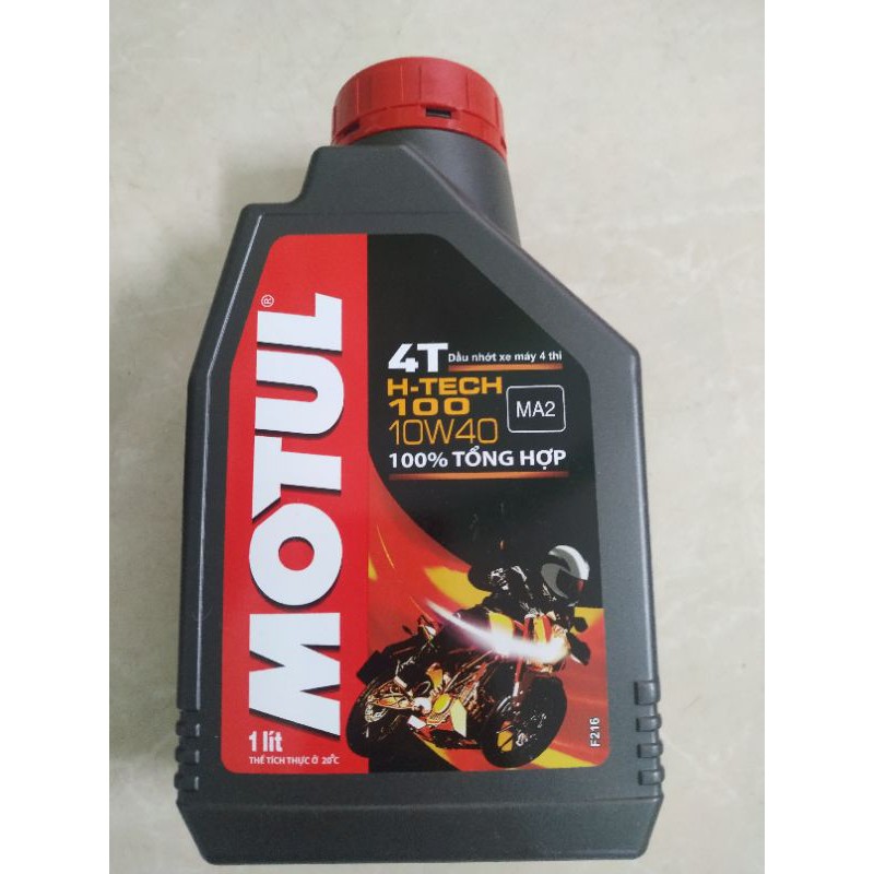 Nhớt Motul Htech 100 10W40 MA2 100% TỔNG HỢP