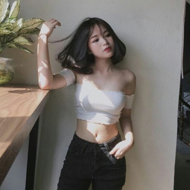CROPTOP CUỐN BIÊN TAY RỜI | BigBuy360 - bigbuy360.vn