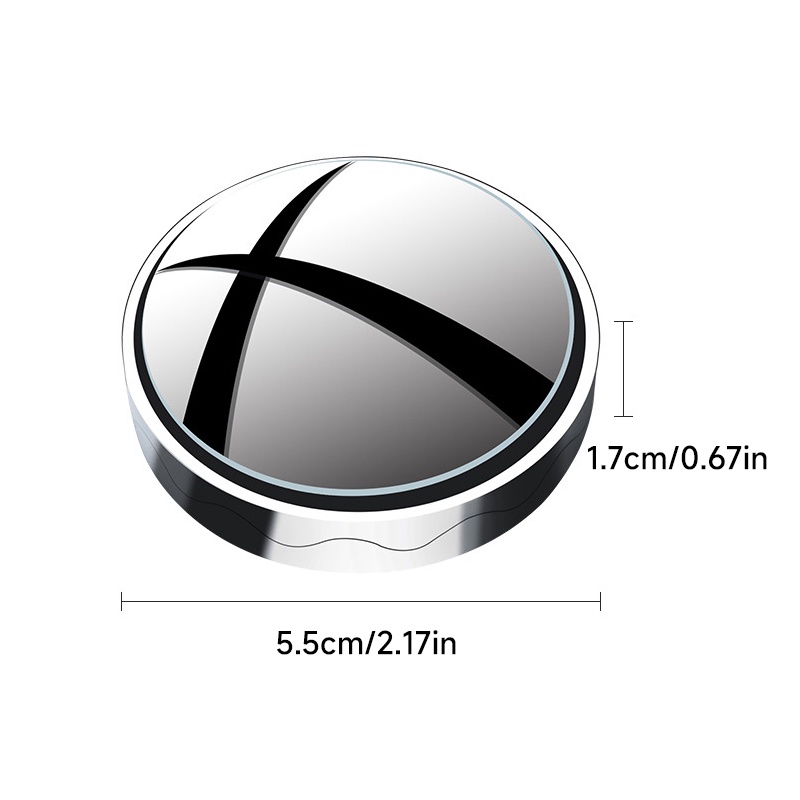 Gương chiếu hậu cầu lồi SEAMETAL xóa điểm mù xe hơi hình tròn góc rộng quan sát 360 độ không khung cao cấp