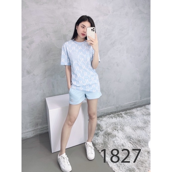 | Ảnh Thật | Áo N Y Blue Mono Có Túi