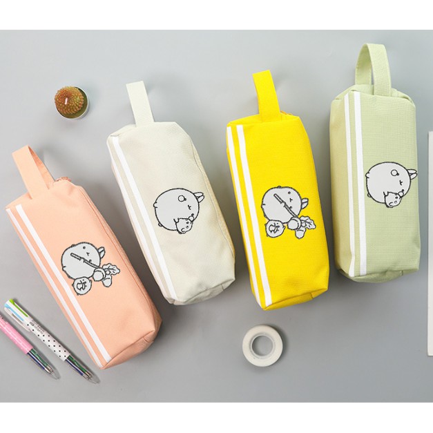 Hộp bút thêu molang pastel nhiều ngăn HBNT4 hộp bút cute dễ thương hoạt hình đáng yêu