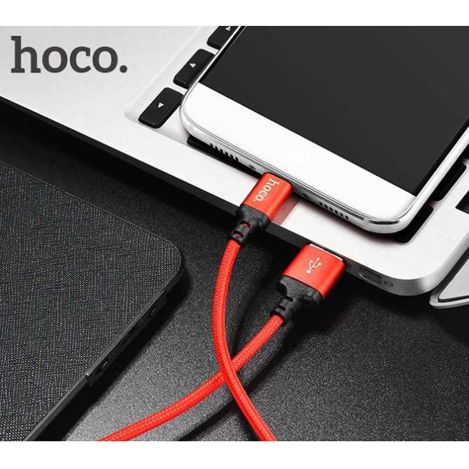 Cáp Sạc Nhanh Hoco X14 Micro USB Chính Hãng Chống Đứt, Chống Rối l Cáp Sạc Dây Dù