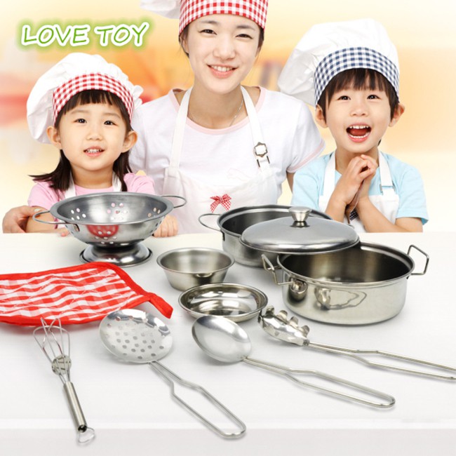 Steel Simulation Kitchen Cookware Set Of Stainless 1 Cookware Children