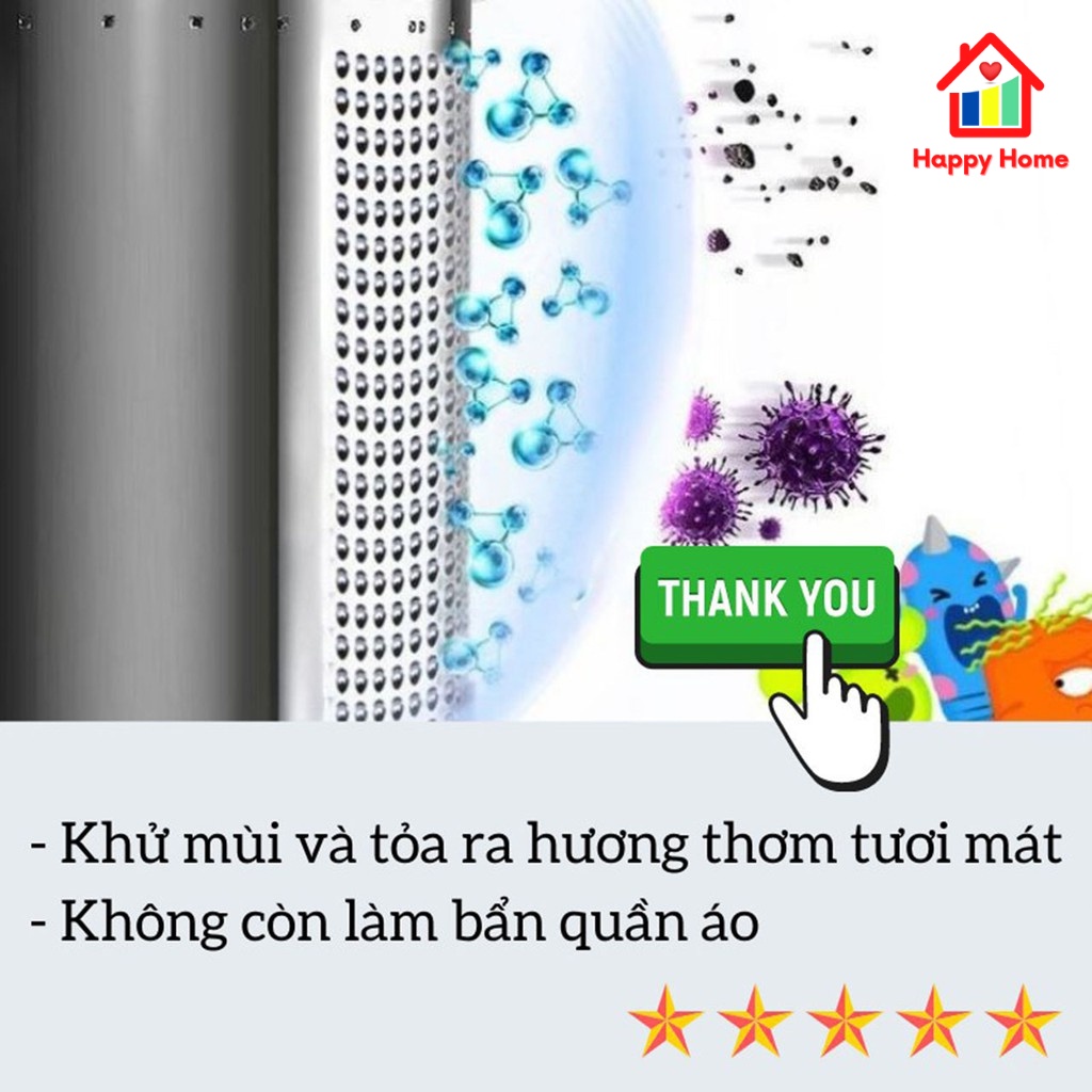 Viên tẩy vệ sinh lồng máy giặt, viên thả vệ sinh sạch vết ố bẩn, tẩy cặn máy giặt, diệt khuẩn Happy Home