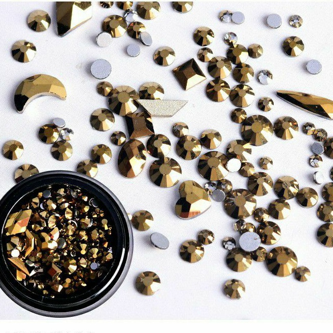 Hũ đá mix ki m loại gắn móng cao cấp