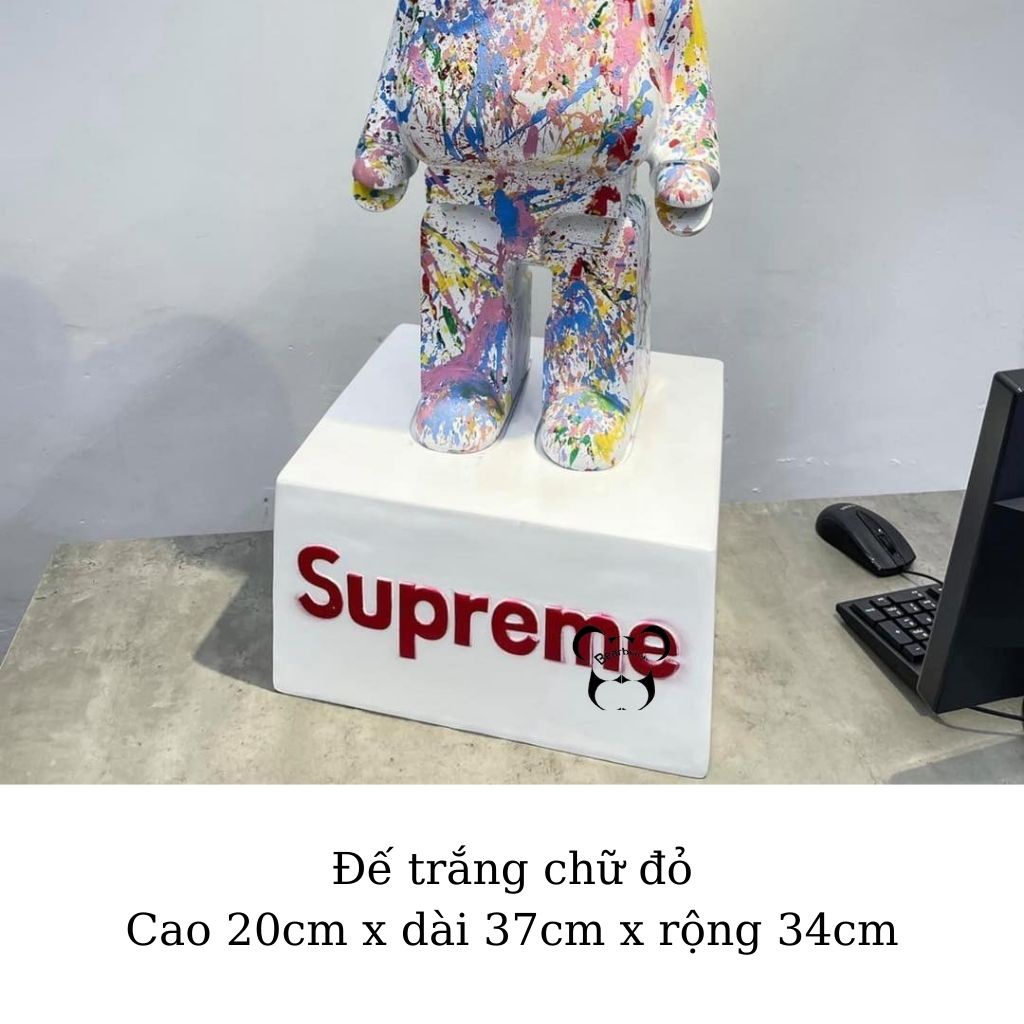 Đế bearbrick, bục đỡ dành cho gấu size to 80cm - Chin Official Store