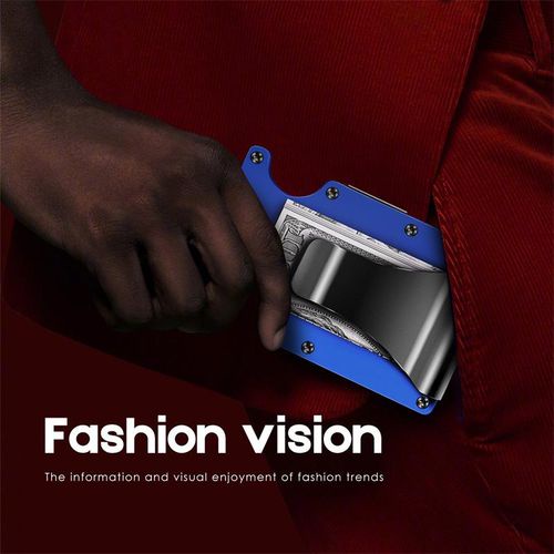 Ví Đựng Thẻ Bằng Kim Loại Mỏng Đơn Giản Dành Cho Nam Và Nữ