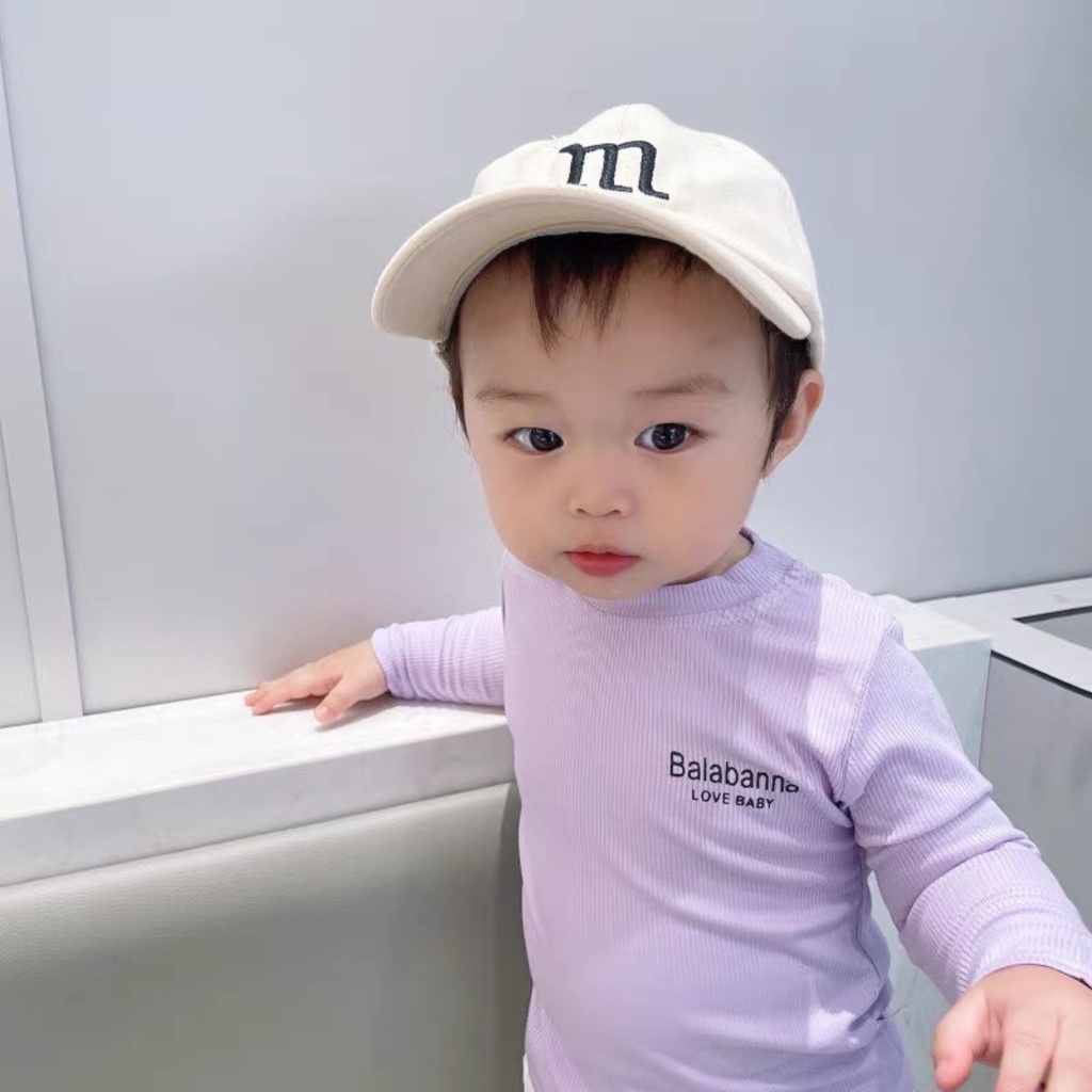 Áo giữ nhiệt dài tay in chữ love baby cho bé trai, bé gái cotton dày dặn phong cách Hàn Quốc BINBON KIDS