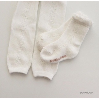 Set tất + quần tất Peekaboo
