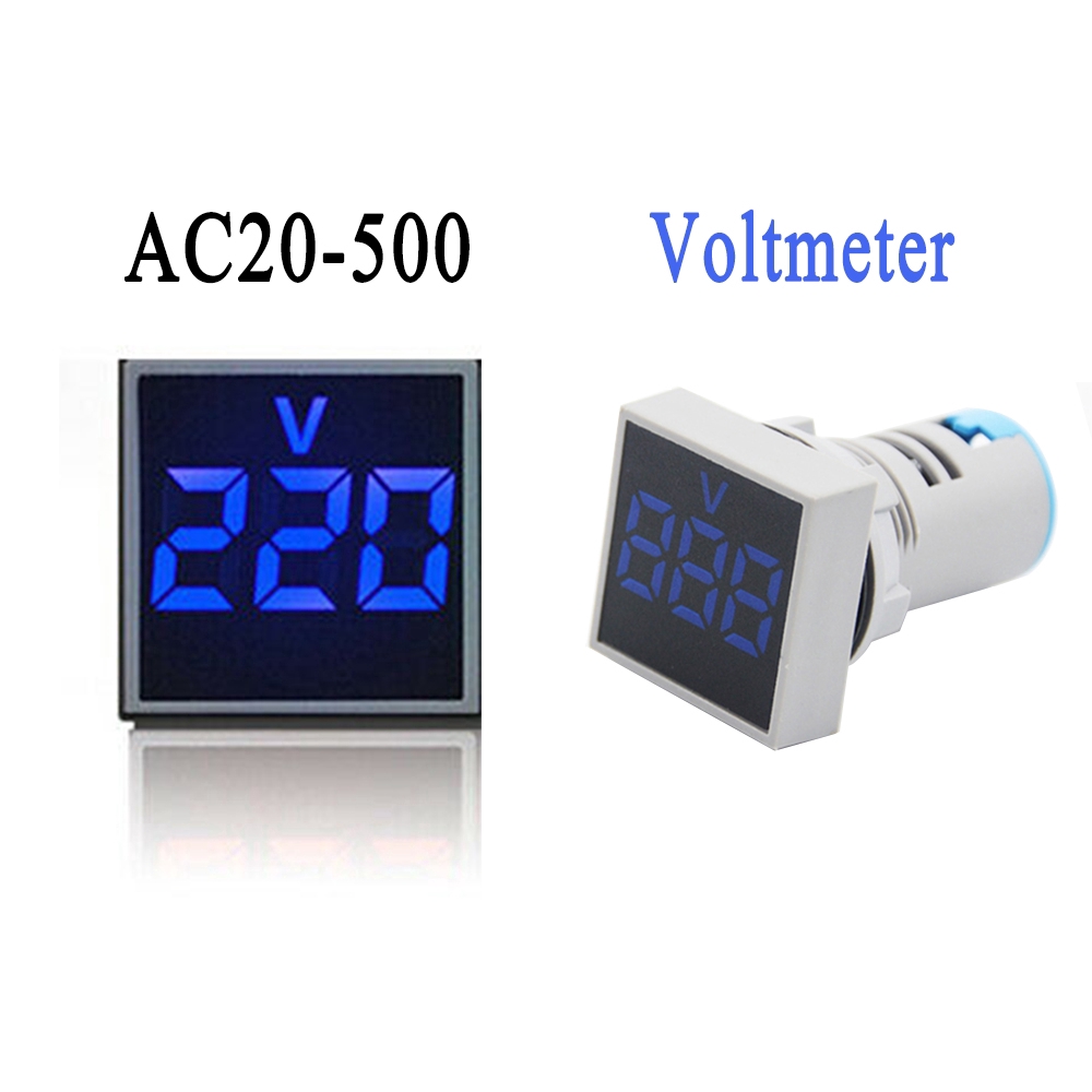 Đồng Hồ Đo Điện Áp / Vôn Kế / Vôn Kế Kỹ Thuật Số AC 20-100A 22mm 22mm AC 20-500V 0-100V