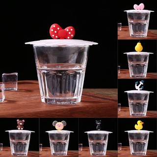 Nắp đậy ly uống nước bằng silicone trong suốt chống bụi , có thể tái sử dụng