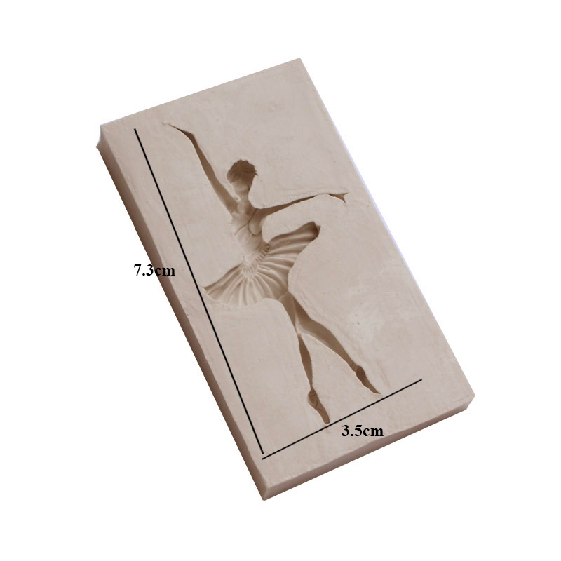 Khuôn silicone tạo hình cô gái múa ba lê độc đáo dùng để trang trí bánh