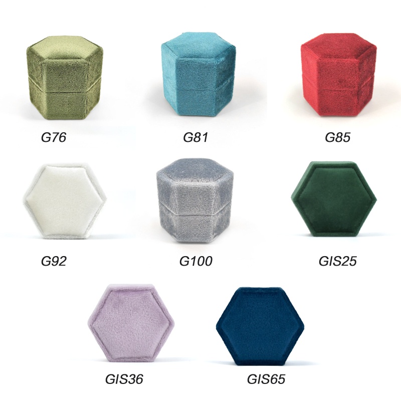 Hộp Đựng Nhẫn Cưới / Đính Hôn Bằng Vải Nhung Sang Trọng