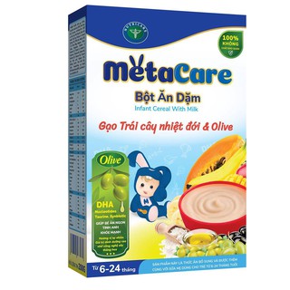 Bột ăn dặm Metacare hộp giấy 200gam (Date T10/2020)