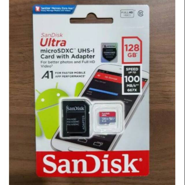 Linh Kiện Điện Tử Sandisk Ultra Microsdhc 100mb / S 128gb