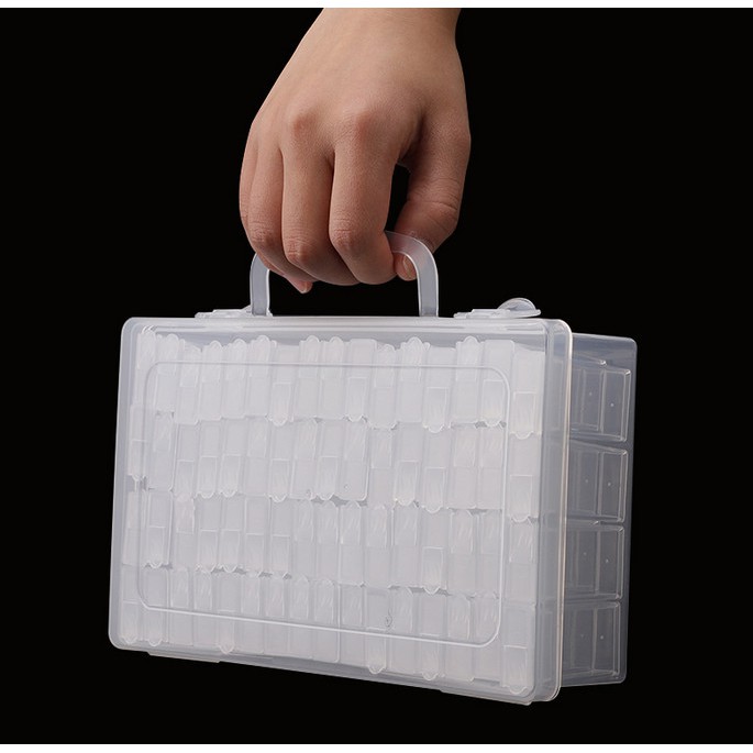 Set 1*64 hộp đựng đá đính tranh tiện lợi