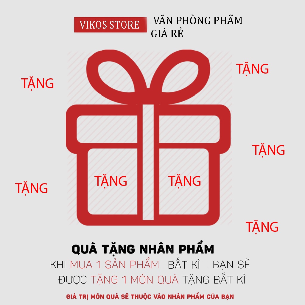 Quà nhân phẩm chỉ tặng không bán, (bút, bookmarkk....ngẫu nhiên) cho khách yêu mua hàng của shop văn phòng phẩm VIKOS