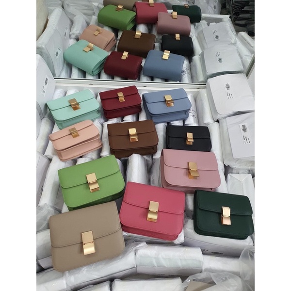 Túi 𝐏𝐫𝐞𝐭𝐭𝐲𝐅𝐈𝐓 dáng classic C.line đeo chéo chất 𝐃𝐚 𝐓𝐡𝐚̣̂𝐭 𝟏𝟎𝟎%