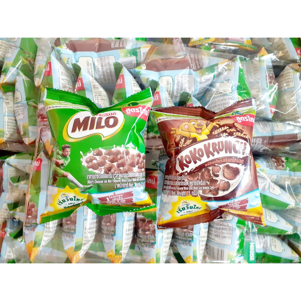 (Date: 01/2021) [ BÁNH NGON QUÁ ] Combo 05 gói x 15g Bánh Ngũ Cốc Ăn Sáng Nestle Koko Krunch Thái Lan