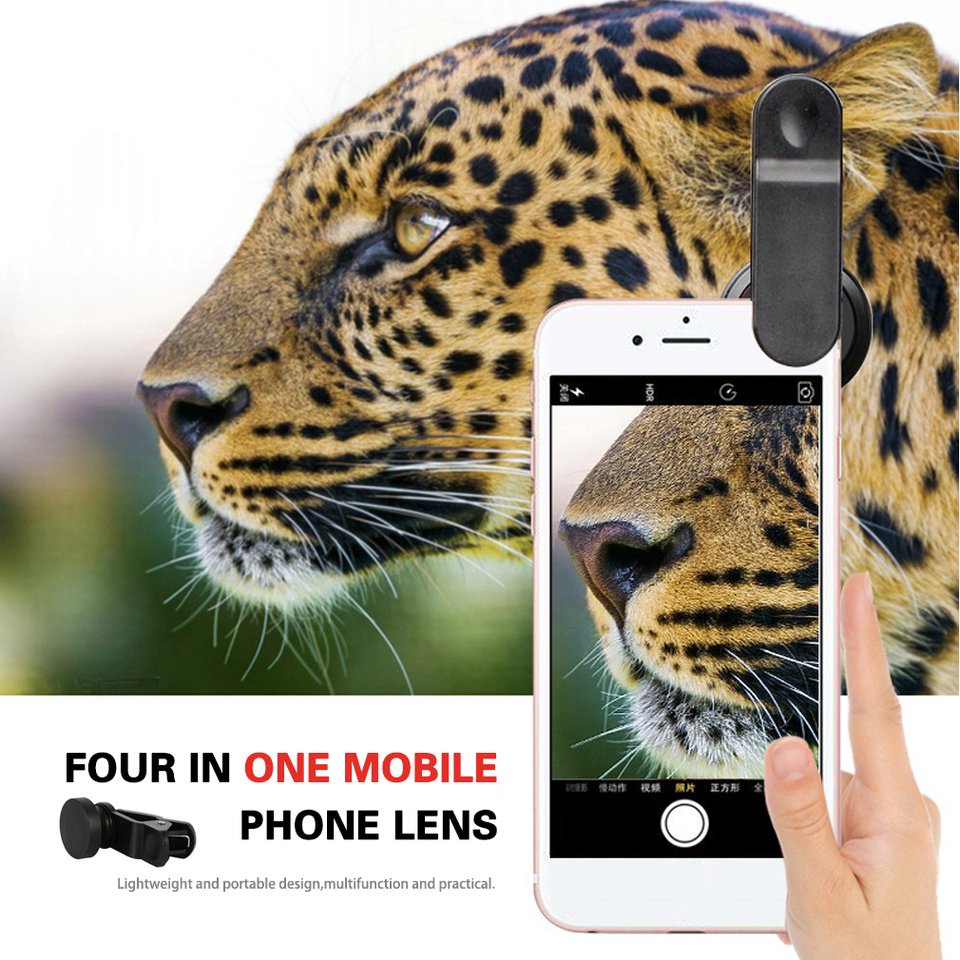 Bộ Ống Kính 3 Trong 1 Gồm Lens Fish Lens +Macro + Lens Wide Angle Lens