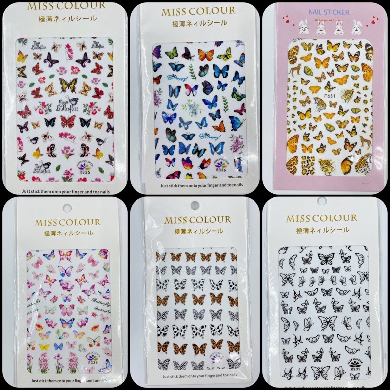 Sticker Bướm Cleo dán móng - Decal dán móng