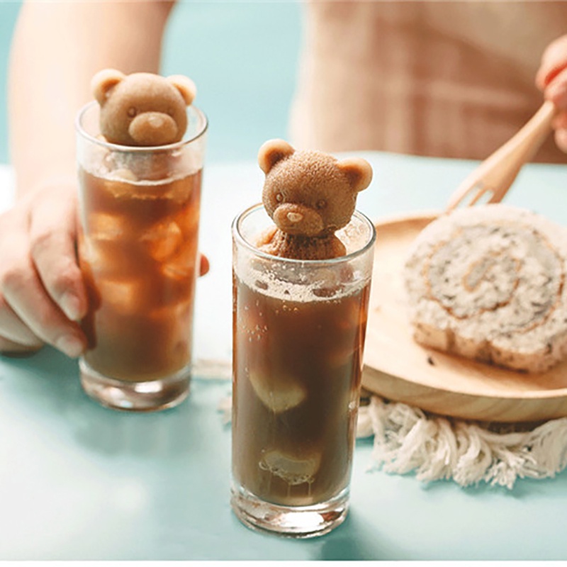 Khuôn Làm Đá Viên Hình Gấu Nhỏ Dễ Thương