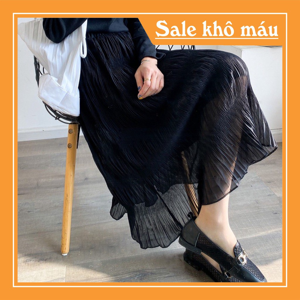 Chân váy voan nhăn Hàn quốc chất đẹp Quảng Châu - FREE SHIP | BigBuy360 - bigbuy360.vn