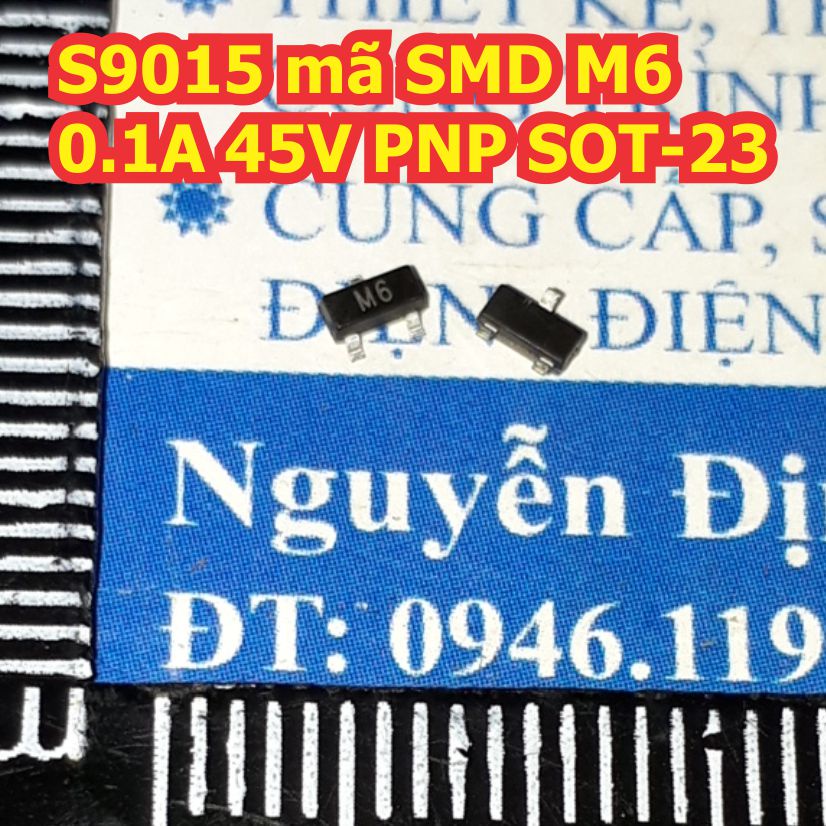50 con S9015 mã SMD M6 0.1A 45V PNP-TRANS SOT-23 kde1541