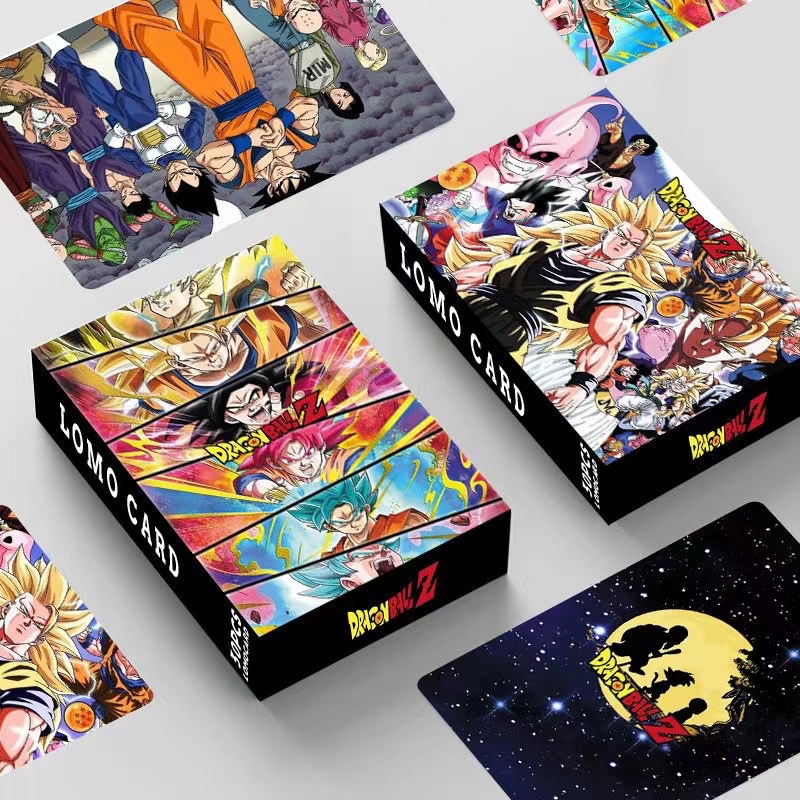 Hộp 30 ảnh thẻ Anime Dragon Ball Photocard Double-sided Color Printing Lomo Card