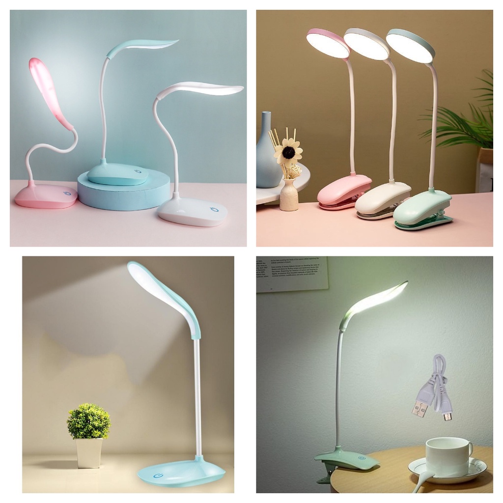 Đèn Led để bàn 3 chế độ sáng - đèn bàn tích điện, đèn học chống cận