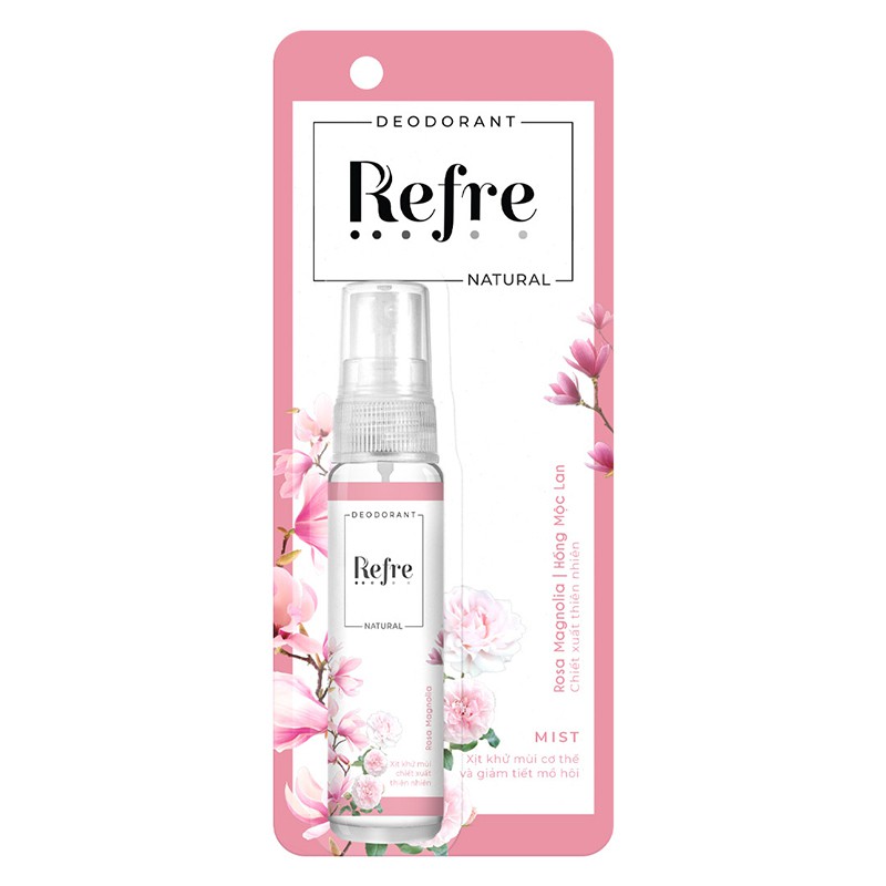 Xịt Khử Mùi Refre Natural 30ml